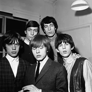 The Rolling Stones backstage in Manchester where they were recording Top of The Pops