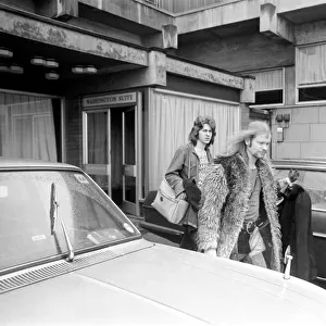 Rolling Stones: Jim Price (trumpet player) at their hotel in Newcastle upon Tyne