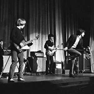 The Rolling Stones seen here on stage at Regal Cinema, Cambridge on October 15, 1965