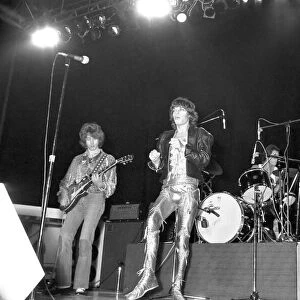 Rolling Stones at a September 1973 concert, possibly Wembley