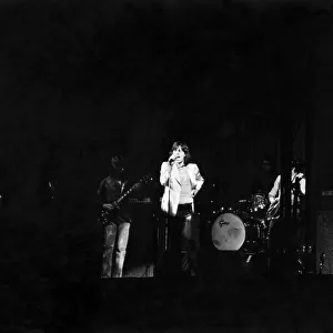 The Rolling Stones on stage at Greens Playhouse. 8 March 1971