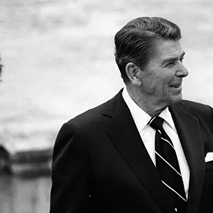 Ronald Reagan, President of the United States of America 1984 - state visit to Britain