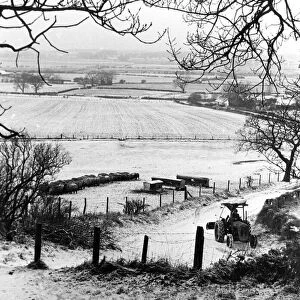 Roseberry Topping at Newton Village, Teesside, 12th January 1982