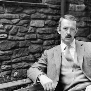 Roy Marsden on the set of "The Black Tower"in Norfolk. 25th July 1985