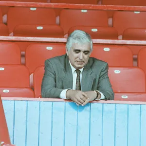 Sam Hammam, chairman of Wimbledon Football Club. Sam is in the stands for