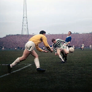 Scottish Cup Final Replay 1963 Rangers versus Celtic Celtic keeper Frank