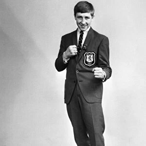 Scottish Lightweight boxer Ken Buchanan poses for the camera before competing in the 1965