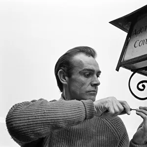 Sean Connery pictured at his new house in Acton. The house was once a Convent