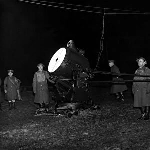 A searchlight crew of the 5th Battalion, Royal Northumberland Fusiliers