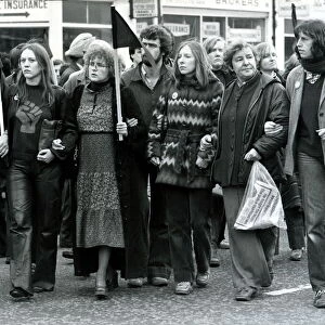 Silent march in respect of Blair Peach who died at Southall 27 / 04 / 1979 The front of