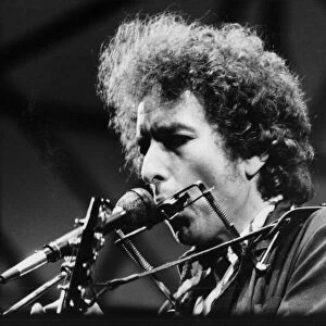 Singer Bob Dylan in concert at St Jamess Park, Newcastle Thursday 5th July 1984
