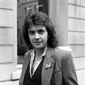 Singer David Essex seen here with a motor bike. July 1975 S75-3777-001