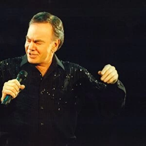 Singer Neil Diamond performs in concert at the Telewest Arena in Newcastle 24 February