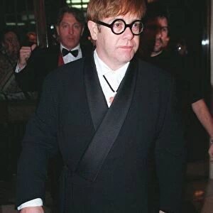 Sir Elton John arrives at Noel Coward AIDS Gala Dinner 1998 at the Park Lane Hotel
