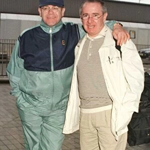Sir Elton John leaving Heathrow on his way March 1998 to Australia with manager