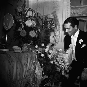 Sir Laurence Olivier and Vivien Leigh after the first night of their production of A