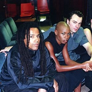 Skunk Anansie October 1999 L-R Cass (bass) Skin (Singer) Mark (Drummer