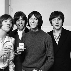 The Small Faces pop group at the BBC Television studios at Lime Grove including Ian