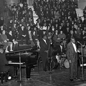 Sonny Boy Williamson singing during the American Folk Blues Festival at the Birmingham