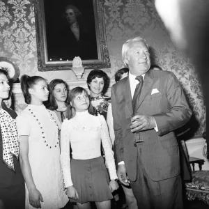 Soviet Union Gymnastics Display Team, attend reception and meet Prime Minister Edward