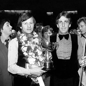 Sport: Benson & Hedges Masters Snooker Championship. Alex Higgins who defeated Terry