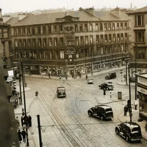 St. Georges Cross in Glasgow 1950s