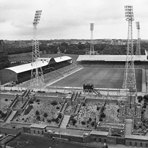 St James Park home of Newcastle United circa 1975 While Kevin