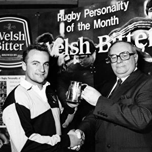 Steve Fealey, Newbridge RFU, April 1990. Rugby Personality of the Month