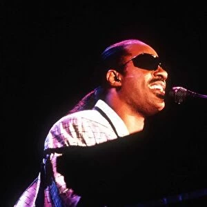 Stevie Wonder in concert in Glasgow playing piano