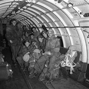 Suez Crisis 1956 Daily Mirror Reporter Peter Woods with British Paratroopers 1956