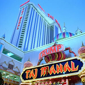 Taj Mahal, the casino owned by Donald Trump in Atlantic City, USA