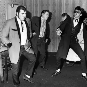 Teddy Boys - Bopping away at the Fforchneol Arms, Brynmair Road, Godreaman