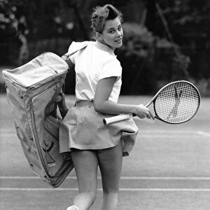 Anyone for Tennis - A model sporting the latest in sports fashion