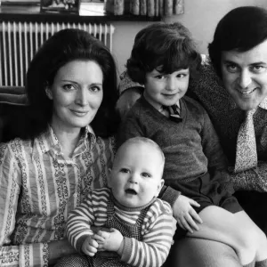 Terry Wogan with his family in their new home in Bray, March 1971