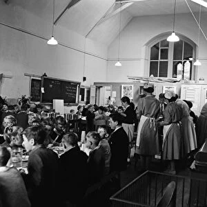 Tetbury primary school, Gloucestershire. 250 meals are served in the "