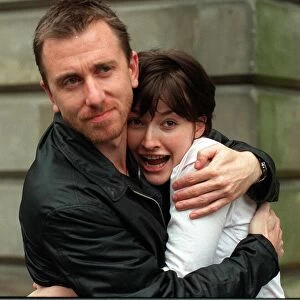 Tim Roth and Kelly MacDonald August 1998 at Edinburgh Film Festival