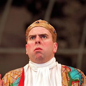TIMOTHY SPALL IN A SCENE FROM THE PLAY - LE BOURGEOIS GENTILHOMME - MAY 1992