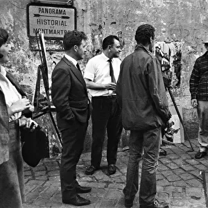 Tony Hancock filming "The Rebel"in Paris. 11th September 1960