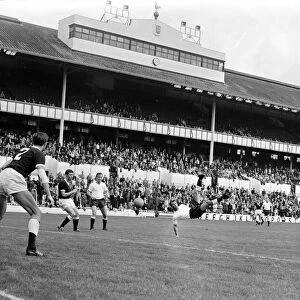 Tottenham Hotspur in action during a trial match at White Hart Lane Jimmy Greaves