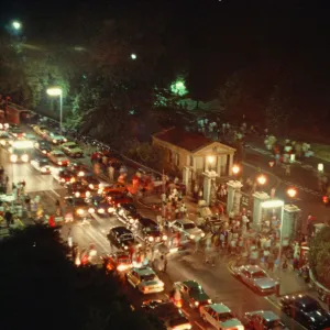 Traffic on The Bayswater Road in London Picture taken circa 28th July 1981