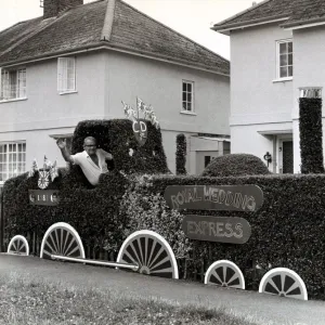 A Tribute to the Royal Wedding - July 1981 Royal Wedding tribute privet hedge