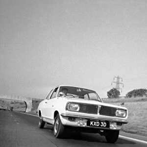 The Vauxhall Viva on a road test on the M1 motorway. 20th September 1966