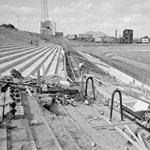 A view of the terraces on Stamford Bridge, home of Chelsea football club