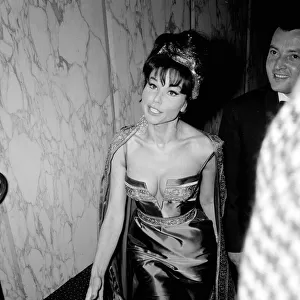 The VIPs Film Premiere September 1963 Laya Raki Actress Singer pictured arriving