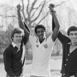 Viv Anderson, footballer for Nottingham Forest, during a training session for England