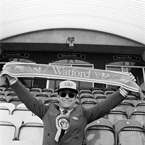Watford FC Chairman Elton John at Vicarage Road, home of Watford football club