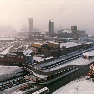 Wearmouth Colliery at a standstill after closure in November 1993