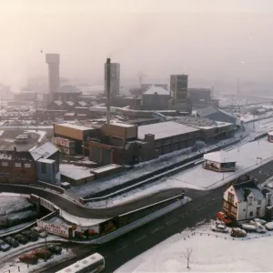 Wearmouth Colliery at a standstill after closure in November 1993