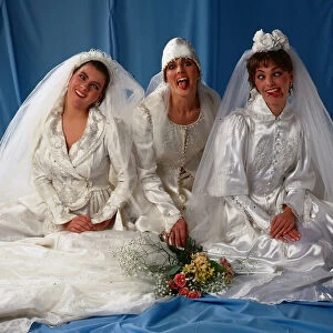 Wedding fashion, June 1991 Lisa Wilson, Lorraine Davidson