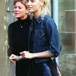 Wedding rehearsal of Model Kirsty Hume and Donovan Leitch September 1997 at Luss
